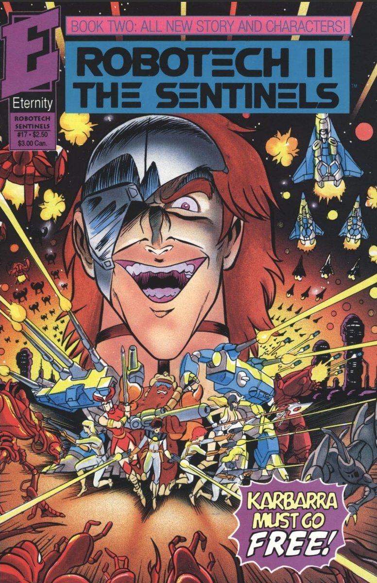 ComicsRobotech's tweet photo. THE SENTINELS BOOK II #17
"Assault on Karbarra"
Story by Tom Mason
Art by Jason Waltrip
Eternity Comics, November 1992
#Robotech #RobotechComics #TomMason #JasonWaltrip #EternityComics #Sentinels https://t.co/0tRDbmyIWp