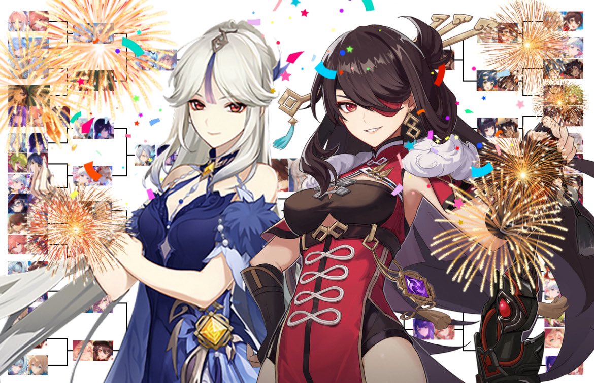 genshinsapphics's tweet image. AND BEIGUANG HAS BEEN CROWNED TOP GENSHIN SAPPHIC SHIP !!!!!!! 💕💕💕