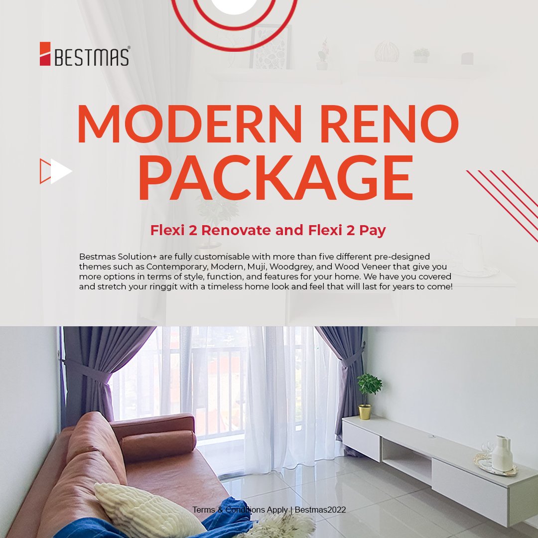 Bestmas_fdsb's tweet photo. 𝗕𝗲𝘀𝘁𝗺𝗮𝘀 𝗦𝗼𝗹𝘂𝘁𝗶𝗼𝗻+ 𝗣𝗮𝗰𝗸𝗮𝗴𝗲𝘀
Have it your way with Bestmas Solution+ Packages! We offered hassle-free, customisable renovation package that complete your new home with budget friendly prices. Reach out to our hotline to find out more! https://t.co/ROxe3Uom6k