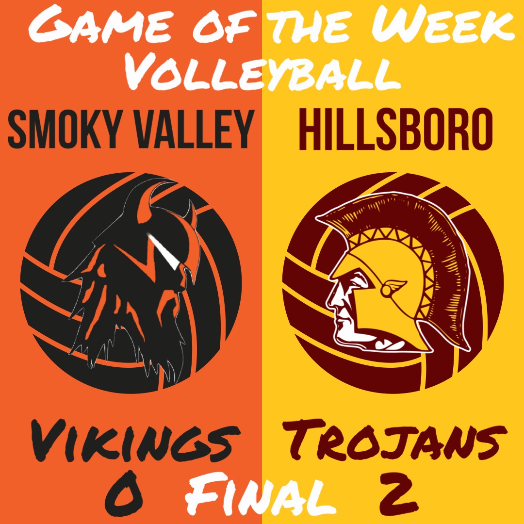Hillsboro emerges from the CKL battle with a 2-0 win, winning two competitive sets, 25-19 and 25-20. It was an impressive showing that moves Hillsboro to 13-1, good enough for a two game lead over Smoky Valley in the CKL standings.