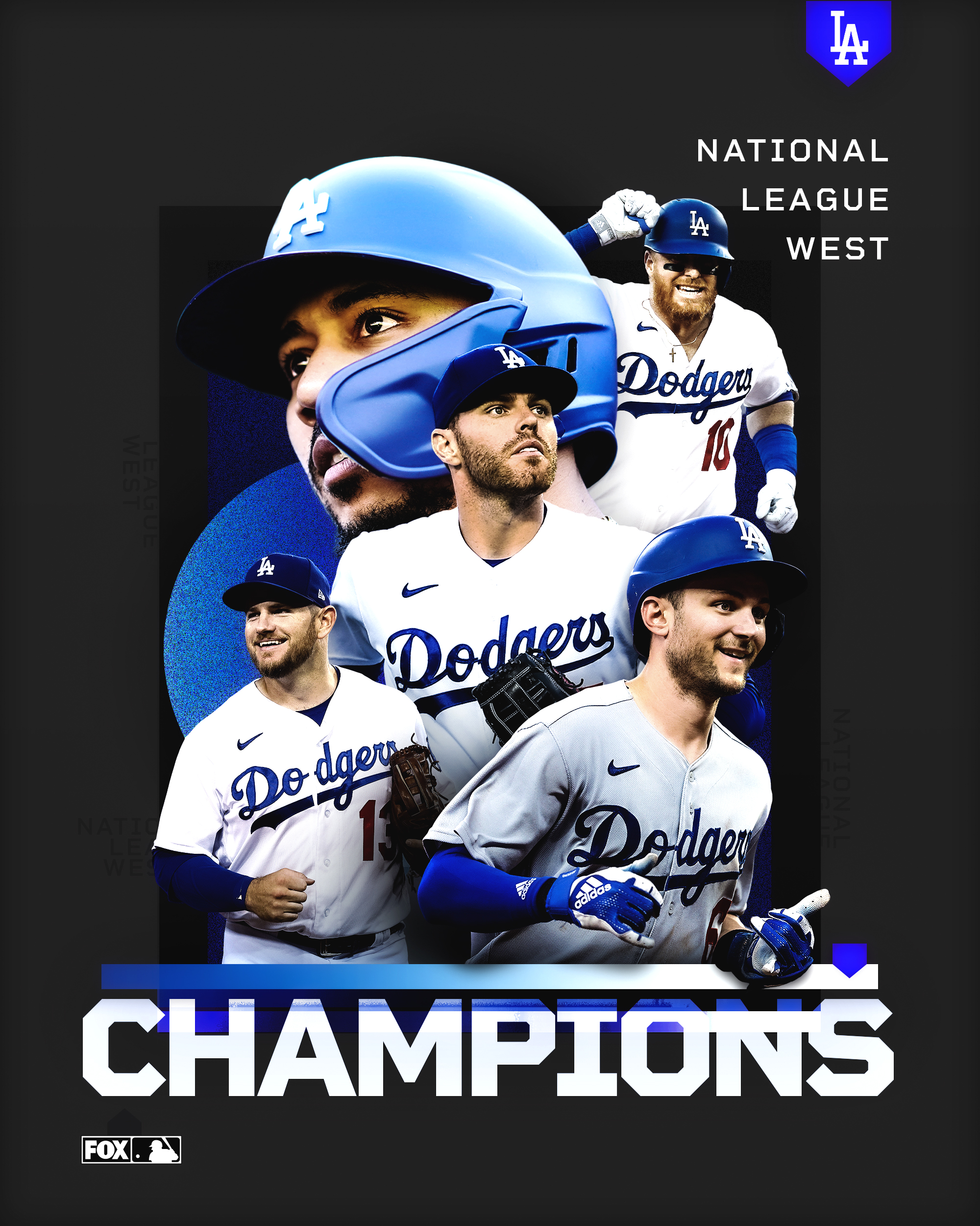 FOX Sports: MLB on X: CLINCHED 🏆⚾️ The @Dodgers are NL West