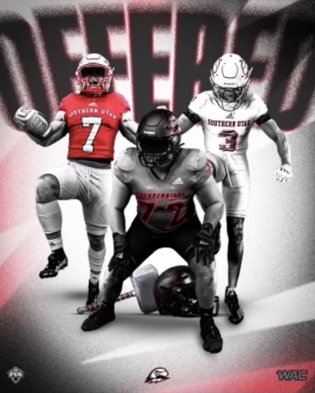 ZurianLapsley's tweet photo. After an amazing talk with @delanefitz I’m so happy to announce I have received my 2nd D1 offer from @SUUFB_ Couldn’t have come at a better time and I am so grateful. @GlendaleFootbal @JUSTCHILLY @CodyTCameron @gridironarizona @jacob_seliga https://t.co/kIMjmaMGmZ