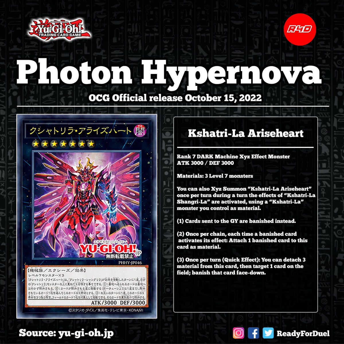 Readyforduel's tweet photo. New Cards Kshatri-La 
#遊戯王 #OCG #TCG #YGO #YuGiOh https://t.co/kHmybPnhS9