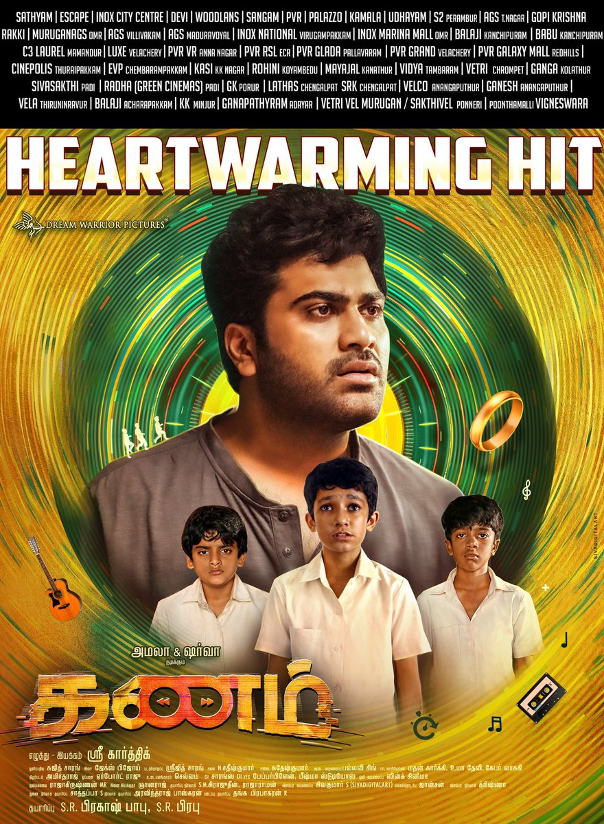 SR Prabu (@prabhu_sr) on Twitter photo Heartwarming hit heading towards super hit as Monday and Tuesday equals day1 foot fall and stays solid!! Thank you for holding strong 😍🤗
#கணம் #Kanam #OkeOkaJeevitham Heartwarming hit heading towards super hit as Monday and Tuesday equals day1 foot fall and stays solid!! Thank you for holding strong 😍🤗
#கணம் #Kanam #OkeOkaJeevitham