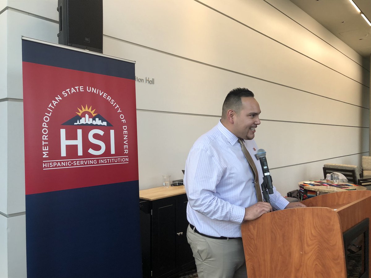 Marietmora's tweet image. Inspiring reception/recognition event for @msudenver’s Pathways to #Servingness highlighting its intentional path to be an #HSI. 1/3 of #MSUDenver’s current students identify as #Hispanic/#Latino. #YouBelong #DEI #MSI @AAHHEorg @HACUNews @EdExcelencia @INSIGHT_News @DiverseIssues