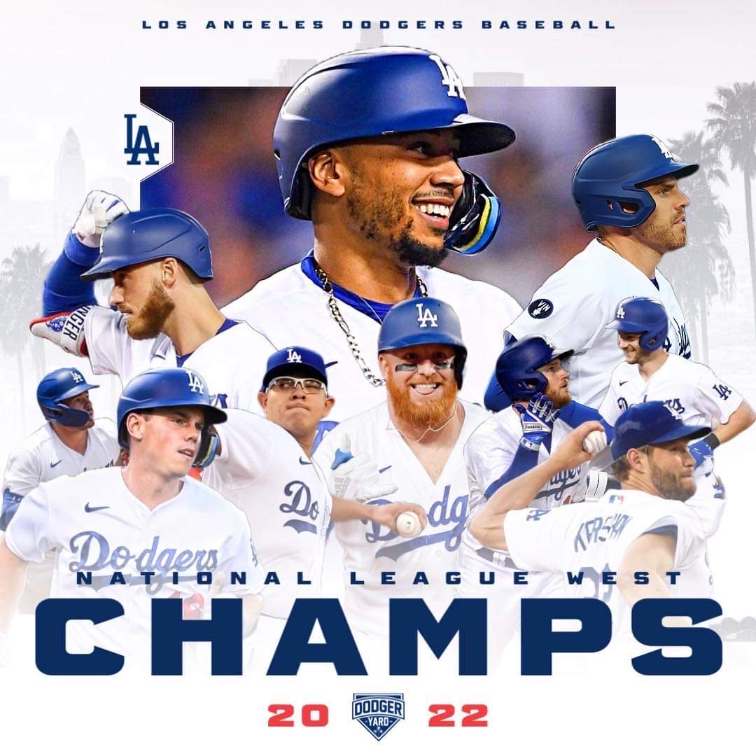 l Congrats Los Angeles Dodgers Clinched NL West Champs 2023 t