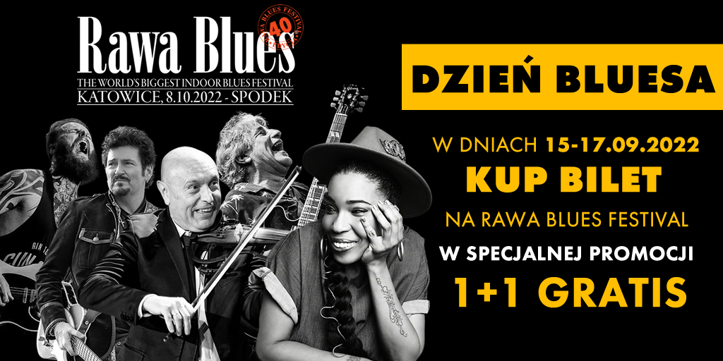 16 września w rocznicę urodzin B.B. Kinga obchodzić będziemy Dzień Bluesa. Przygotowaliśmy specjalną promocję 1+1 gratis. Promocja dotyczy wejściówek na płytę oraz sektory niebieskie i obowiązuje w dniach od 15-17 września. 
👉👉👉𝗞𝗨𝗣 𝗕𝗜𝗟𝗘𝗧: bit.ly/3sAxuJv