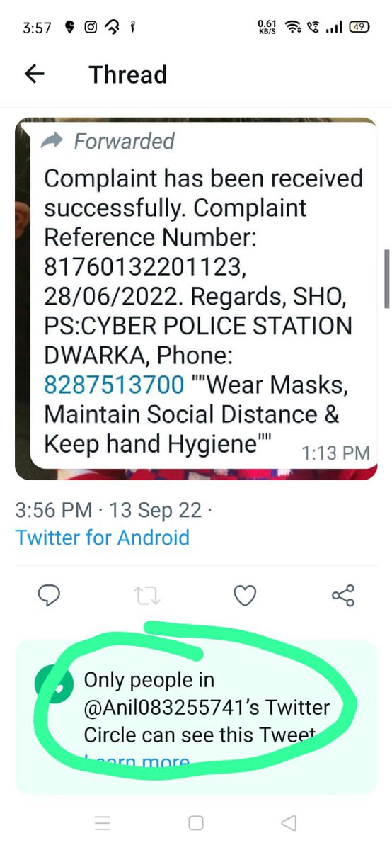 तीन महीने से शिकायत के बाद भी कोई कार्यवाही नहीं हुई , एक नाबालिग के साथ कुछ अप्रिय घटना होती है तो उसकी जिम्मेदारी आपकी होगी , तुरंत कार्यवाही की अपेक्षा करते हैं <a href="/DelhiPolice/">Delhi Police</a> <a href="/AmitShahOffice/">Office of Amit Shah</a> <a href="/NCWIndia/">NCW</a> <a href="/PMOIndia/">PMO India</a> <a href="/ZeeNews/">Zee News</a> <a href="/aajtak/">AajTak</a> <a href="/CybercrimeCID/">Cybercrime CID ಸೈಬರ್ ಕ್ರೈಮ್ ಸಿಐಡಿ</a>