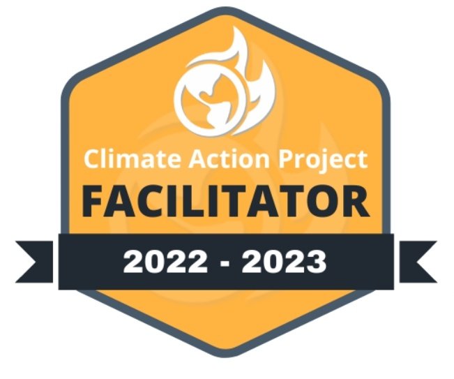 Honored to join as a Climate Action Project Facilitator!
Please join me as I work to take action for the environment with
1,000s of global classrooms! Project dates: Sept 26-Nov 6. 🌏🌳🌍🐼🌎
Learn more --> climate-action.info
<a href="/ClimateActionED/">Climate Action Project</a> #ClimateActionEdu