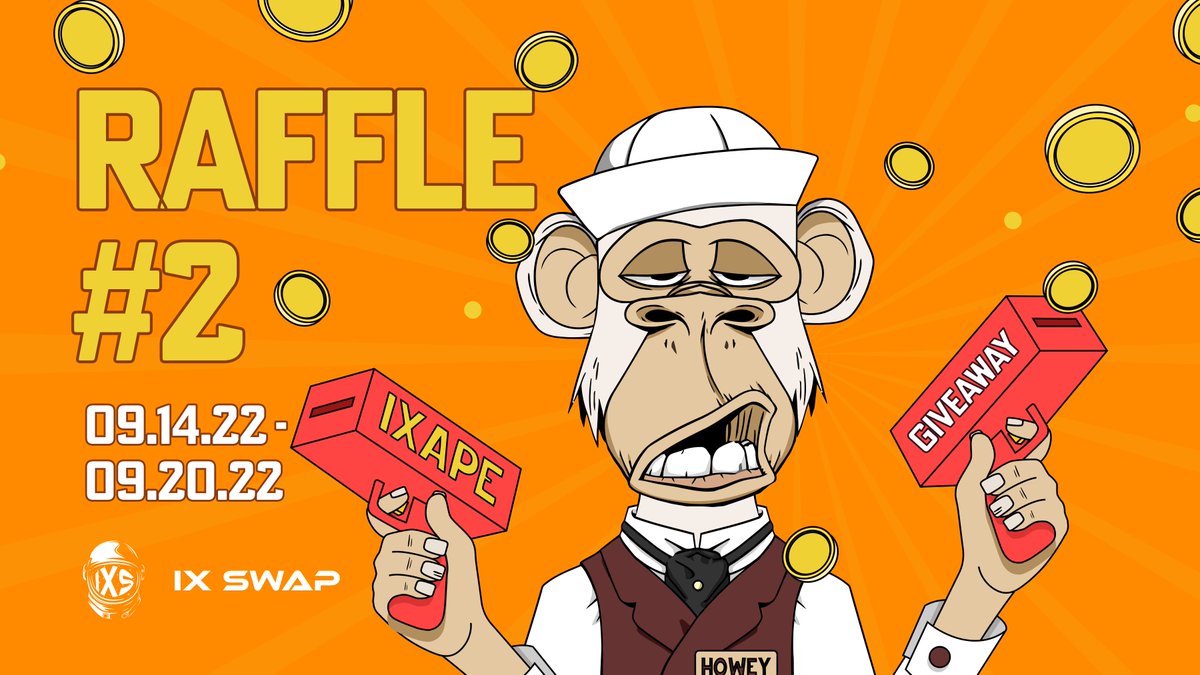 Eyes here because our #HoweyTez Raffle #2 is LIVE!🔥 

And awesome news 👉🏻it's open to all! Simply complete the tasks at superful.xyz/project/ix-swa… for a chance to win an $IXAPE! 🎉🤑

🏆 10 winners (no KYC or $IXS needed) - 1 IXAPE each

Those who joined last week can still join!😉