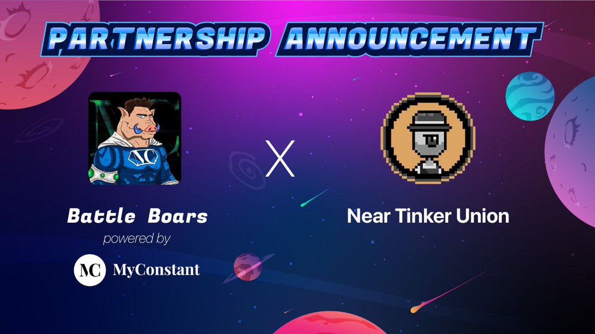Digital_Diary1's tweet photo. πͺ² @Myconstantp2p thrilled to introduce its new alliance with @NearTinkerUnion
πͺ² #TinkerUnion, a union of 3,333 tinkers has formed to tink extraordinary tools. They build products that benefit the #NEAR ecosystem & bring value to their holders.
π½INFO
https://t.co/DM13WwB1vo https://t.co/U3dLwXmN6C