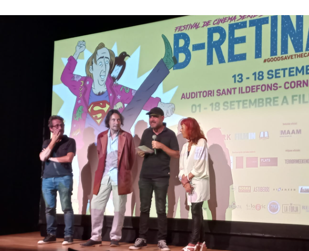 sabixan's tweet photo. 📽️ Ahir al @BRetinaFestival vam poder gaudir de l'espectacular ⭐️Lagunas, la guarida del diablo⭐️amb part de l'equip. Fantàstic tercer film de @MarcCarrete i una interpretació bestial del gran Joan Frank Charansonnet @joanfrankcharan 📽️ #BRETINA7 https://t.co/JOX0Bz1cJz