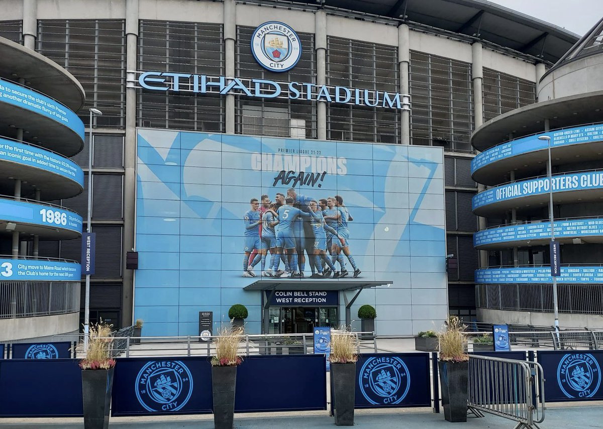 raising_rhys's tweet photo. An early ✅ today! Thanks to @ManCity for allowing us access to the ground - very much appreciated 😊 🙏 

You can donate at https://t.co/P0uu5HY4Tp - all funds go towards giving kids &amp; their families, who have been affected by #cancer a fantastic day out. 

#ride4rhys 🚴⚽️ https://t.co/WqNBlbRO9Q