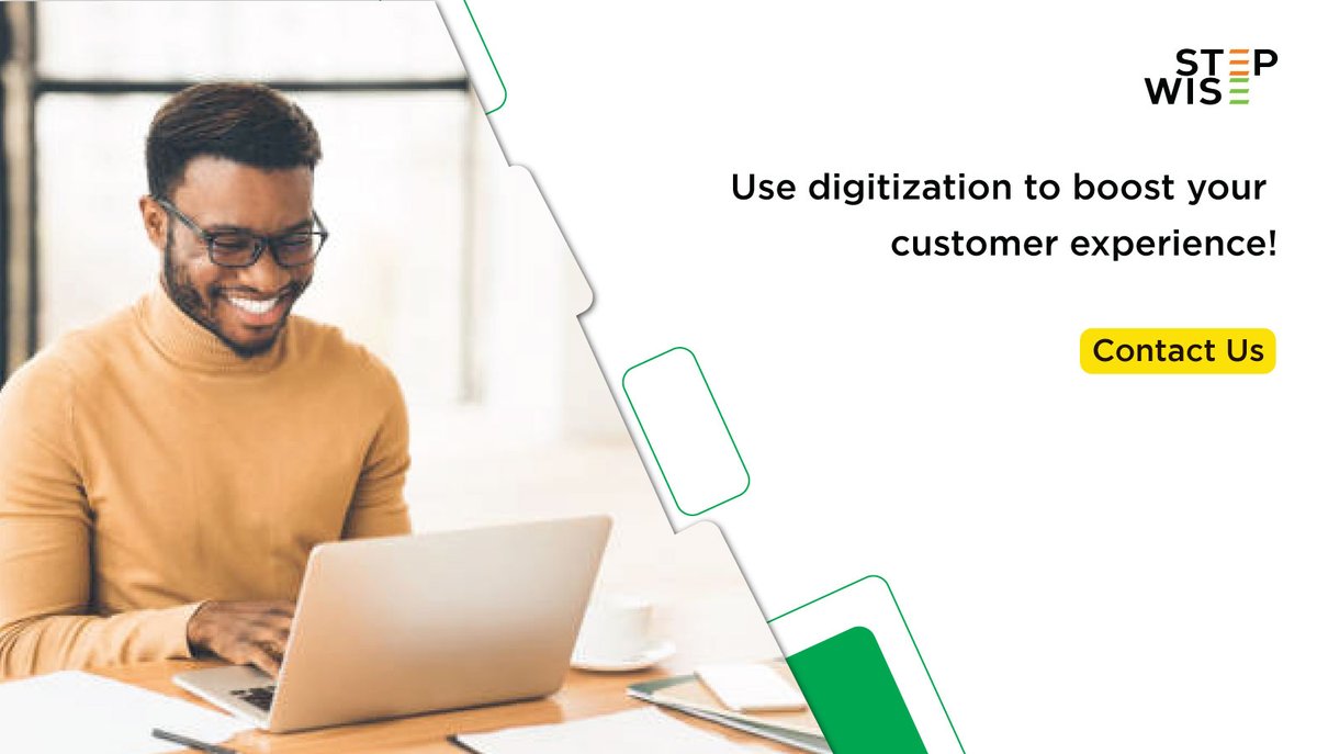 StepWiseAfrica's tweet photo. From a #customerservice perspective, digitizing #clientfiles is quite beneficial. Once files are digitalized, client-facing staff can access them right away. As a result, they can reply to #inquiries more #effectively and complete transactions more #swiftly. https://t.co/M4VZ20DI3D