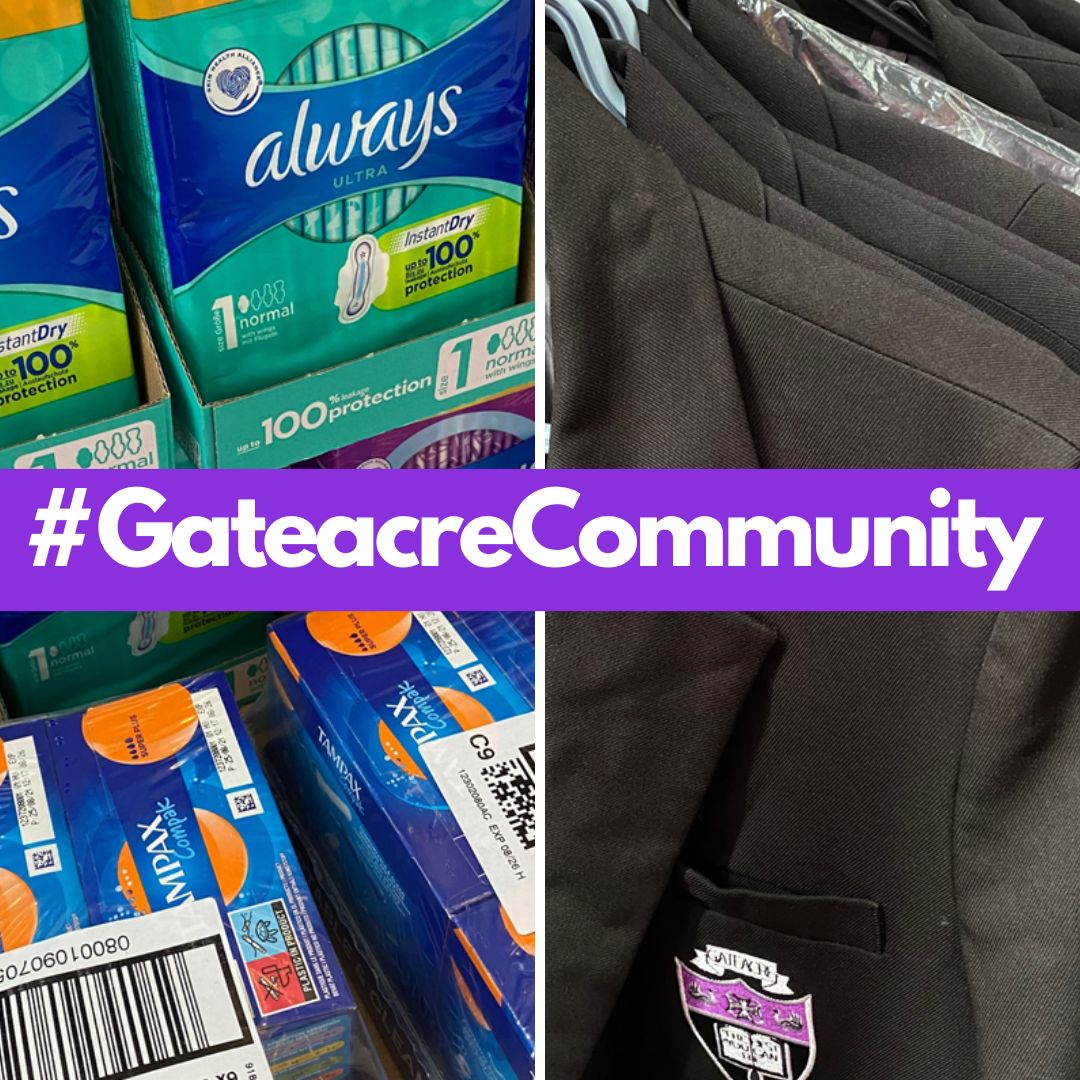 GateacreSchool's tweet photo. 🚨Calling our #Community
Please come and help yourselves to the sanitary products and our pre-loved uniform. All available in our reception area.
#GateacreCommunity #GateacreSchool #zerowaste #sustainability #careshare #SharingIsCaring #periodpoverty #periodpositive https://t.co/A9HIVSAaLi