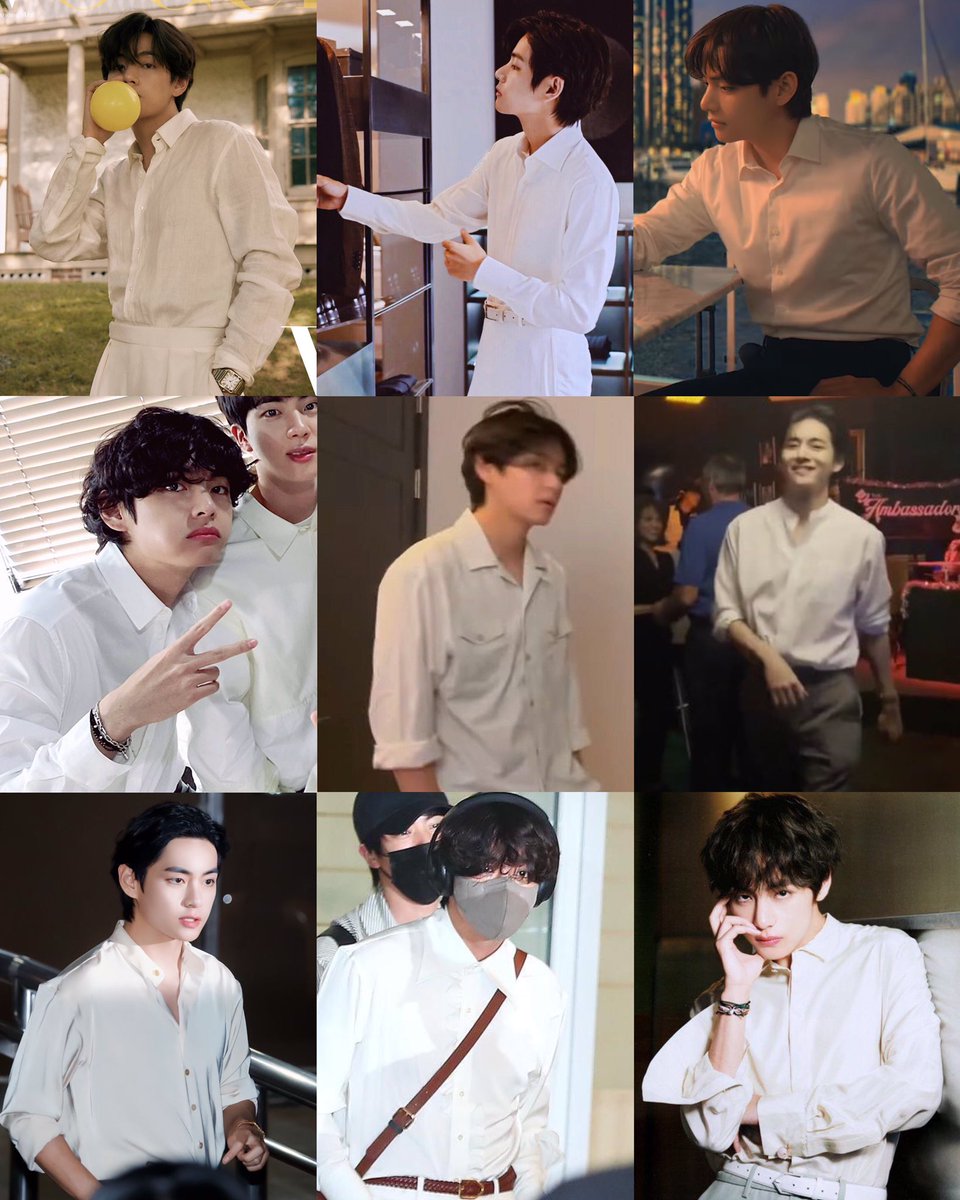 randomvante's tweet photo. taehyung in a white button up shirt is peak husbandism https://t.co/kuUSwSSQIj