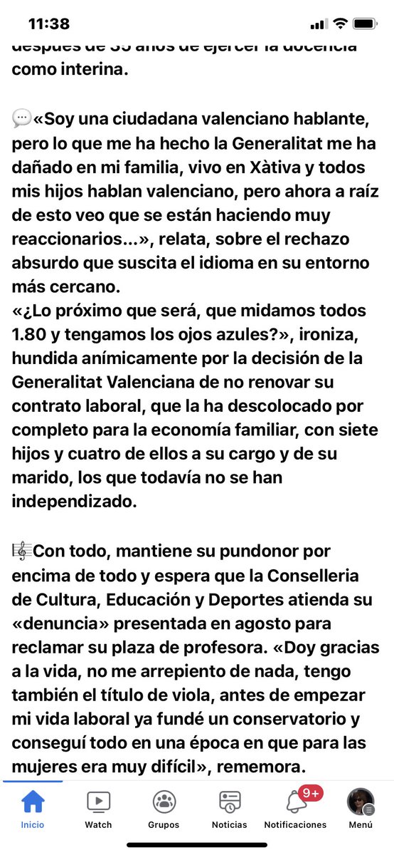 MariaMjnv's tweet photo. @joanbaldovi Según la profesora habla perfectamente el valenciano, pero no tiene titulo. Que vergüenza!! https://t.co/csSIAkHldP