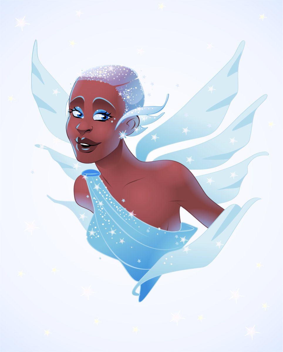 Another live action Disney lady, the amazing Cynthia Erivo as the Blue Fairy from the new Pinocchio movie #cynthiaerivo #bluefairy #pinocchio
