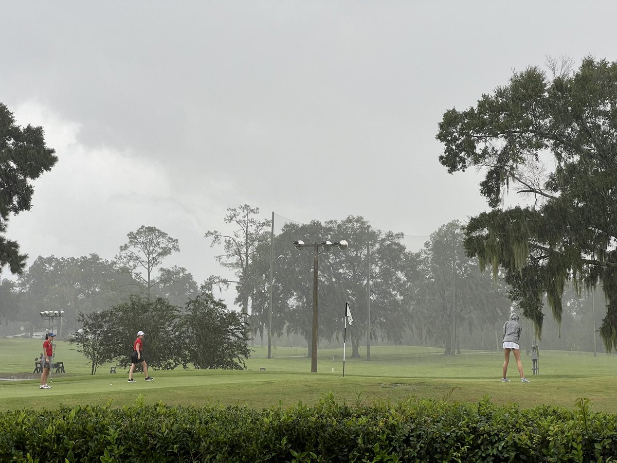 The Wildcats and the Knights were able to get six holes in before the course was unplayable. Hopefully they can finish their round this afternoon. <a href="/FHS_Athletics1/">FHS Wildcat Athletics</a> <a href="/FHS_WildcatLife/">Forest High School</a> <a href="/fhs_wcat/">@fhs_wcat</a> <a href="/OcalaPreps/">Ocala Preps</a>