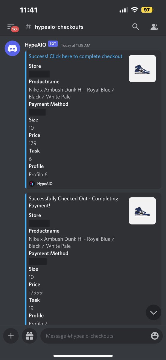 X15. Shockdrop. Thank you @Hype_AIO 🙏