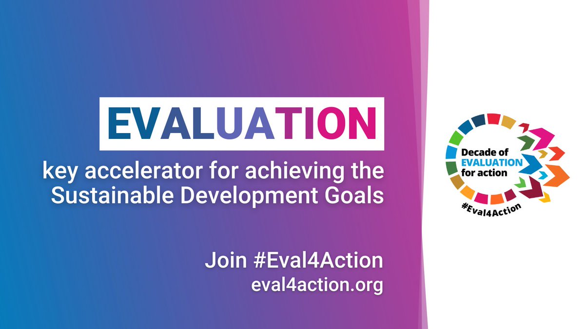 #Evaluation is the highest accelerator towards #SDG delivery Why? It provides evidence on what works, for whom, under what circumstances & why Join #Eval4Action & take action to advance influential evaluation🔗eval4action.org #UN77 #UNGA