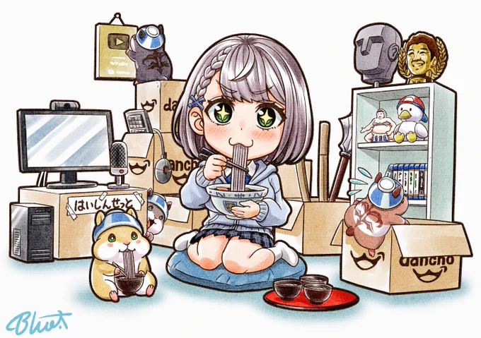 団長の配信再開までもう少し!(引越しは荷ほどきも大変なのでひと息ついて美味しいもの食べて下さい!)#ノエラート 