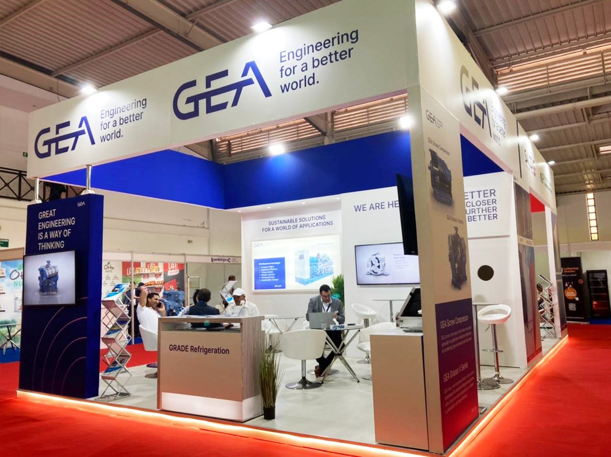 gea_grade's tweet photo. MOROCCO SIEMA - FOOD EXPO 2022 is fully underway in Casablanca! Our expert GRADE Refrigeration team members are very excited to meet you.
Come meet us today at Stand C – 11 in Hall 1!
#Seima #FoodExpo2022 #Morocco #Casablanca
#FoodandBeverage #IndustrialRefrigeration #Exhibition https://t.co/IZ7wmyyvy0