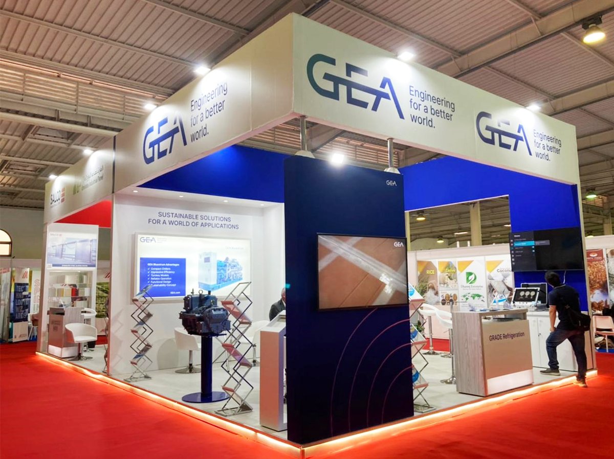 gea_grade's tweet photo. MOROCCO SIEMA - FOOD EXPO 2022 is fully underway in Casablanca! Our expert GRADE Refrigeration team members are very excited to meet you.
Come meet us today at Stand C – 11 in Hall 1!
#Seima #FoodExpo2022 #Morocco #Casablanca
#FoodandBeverage #IndustrialRefrigeration #Exhibition https://t.co/IZ7wmyyvy0