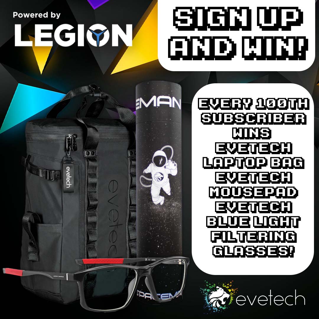 Evetech's tweet photo. Sign up and Win!😈Every 100th Subscriber will win -
An Evetech Laptop Bag🎁
An Evetech Mouse Pad 🎁
and Evetech Bluelight Filtering Glasses🎁

Enter Here👉: https://t.co/D6pvORle2B

#southafrica #mzansi #evetech #Giveaway https://t.co/fxmLSOV8GC