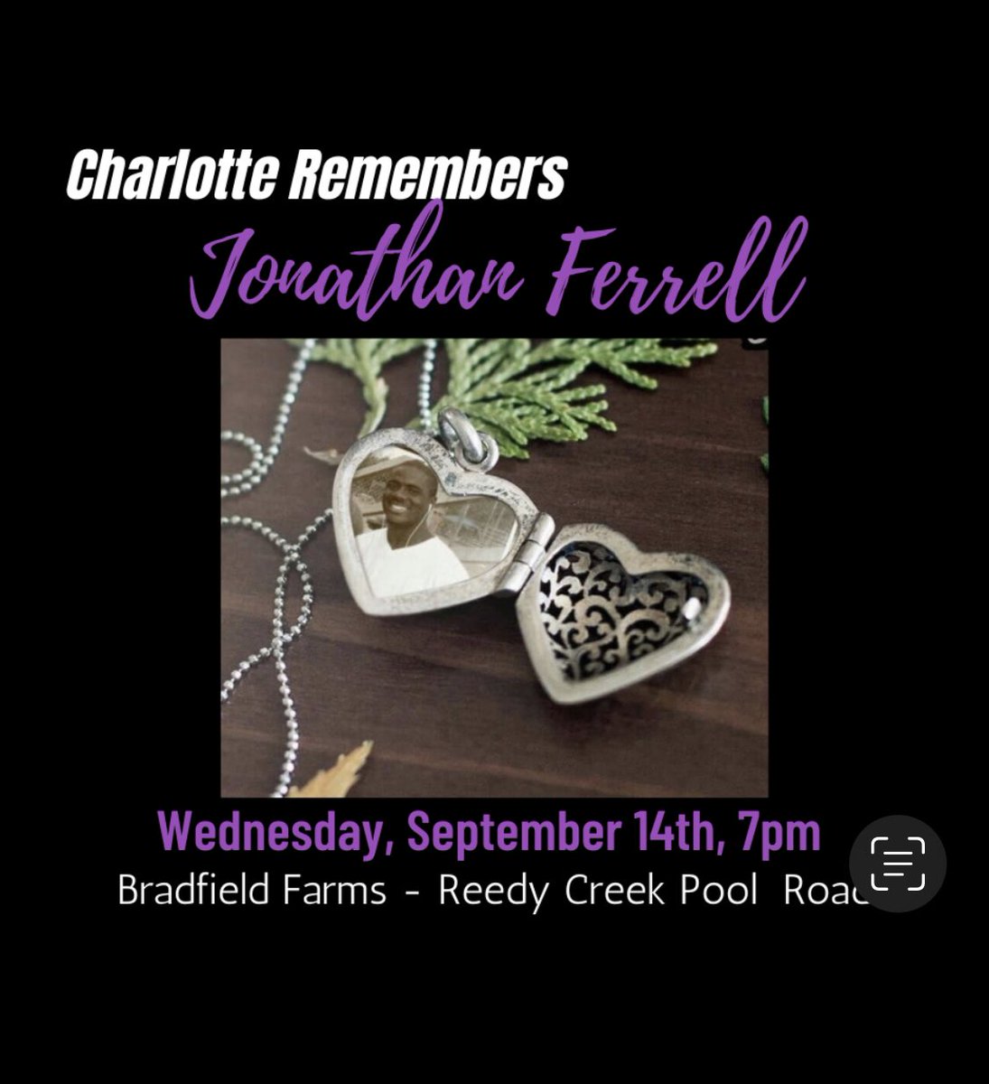 Kottley1's tweet photo. Join the Charlotte Community, Today, September 14th at 7pm
as We Remember the Life of Jonathan Ferrell, 9 Years After his death.
Location Direction Below⤵️
https://t.co/ILEOJBDYUV
#JonathanFerrell #JusticeForJon #SayHisName #SeekingJusticeClt #CharlotteNC #CharlotteEvents https://t.co/9iulCkrxU3