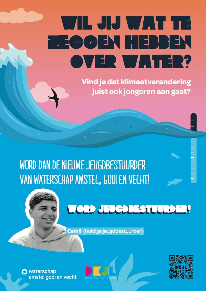 Dit wil je niet missen: de unieke kans om onze jeugdbestuurder te worden! Thema’s als #droogte en #wateroverlast zijn urgent. Vertel het waterverhaal, vergroot je netwerk, bezoek toffe evenementen, ontmoet influencers en draag bij aan een beter klimaat

👉 discussierenkunjeleren.nl/programmas/VO/…