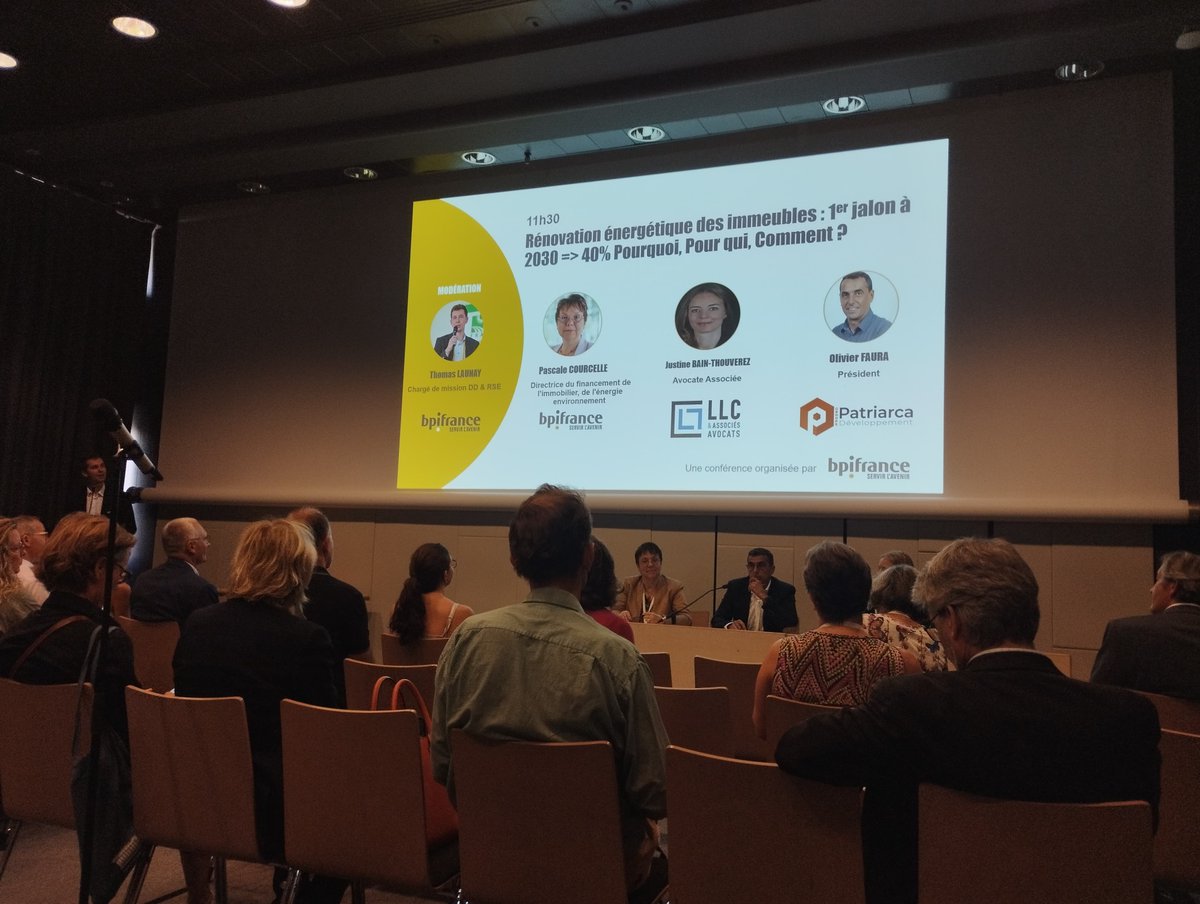 sonergia's tweet photo. Salon #Produrable2022 🌱
Atelier #Rénovationénergétique des #immeubles : 1er jalon à 2030➡️40% Pourquoi ? Pour qui? Comment? @Bpifrance @ViparisOfficiel
décret #tertiaire #transitionénergétique https://t.co/STKelAG2zL
