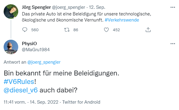 diesel_v6's tweet photo. @MaGru1984 @joerg_spengler Ich musste mir das in einem Browser ohne Anmeldung anschauen, die Tröte hat mich blockiert.
Bin auf jeden Fall dabei, nur der #Hubraum zählt! 🥳
#GruenerMist https://t.co/Tlb4QxcAjW