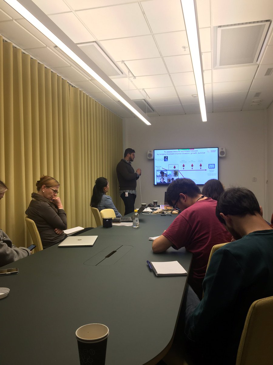 Dr. Salehi (@dr_s_salehi) on Twitter photo Excellent half-time seminar in doctoral project that includes investigating the effects of surgery in advanced ovarian cancer on a cellmolecular level!
Well done <a href="/okangultekinphd/">Okan Gültekin, PhD</a> and supervisors! <a href="/LehtiLab/">Lehti Lab</a> <a href="/joseph_carlson/">Joseph Carlson</a> <a href="/jordigonzalezm2/">Jordi Gonzalez-Molina</a> @DhifafSarhan <a href="/MTC_KI/">@MTC_KI</a> Excellent half-time seminar in doctoral project that includes investigating the effects of surgery in advanced ovarian cancer on a cellmolecular level!
Well done <a href="/okangultekinphd/">Okan Gültekin, PhD</a> and supervisors! <a href="/LehtiLab/">Lehti Lab</a> <a href="/joseph_carlson/">Joseph Carlson</a> <a href="/jordigonzalezm2/">Jordi Gonzalez-Molina</a> @DhifafSarhan <a href="/MTC_KI/">@MTC_KI</a>