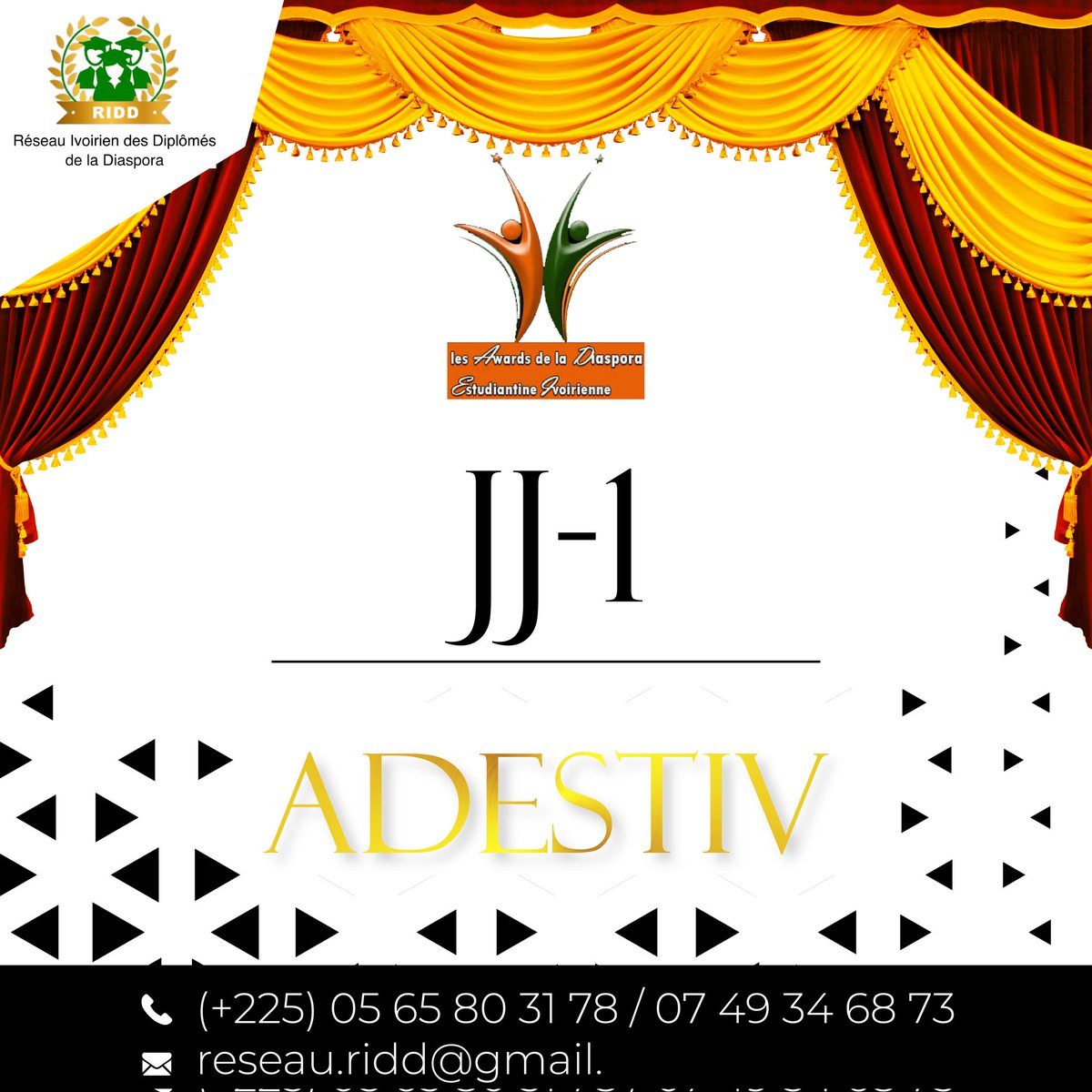 Ridd_ci's tweet photo. 🛑🛑🛑 AWARDS DE LA DIASPORA ESTUDIANTINE IVOIRIENNE, ADESTIV 2022, Nous sommes à la porte de cet événement.🥳🥳🥳🥳

Are You Ready ???🏆🇨🇮

 #adestiv #jeunesseivoirienne #formation #excellence #distinction #ridd #DGD https://t.co/392V2hoTGg