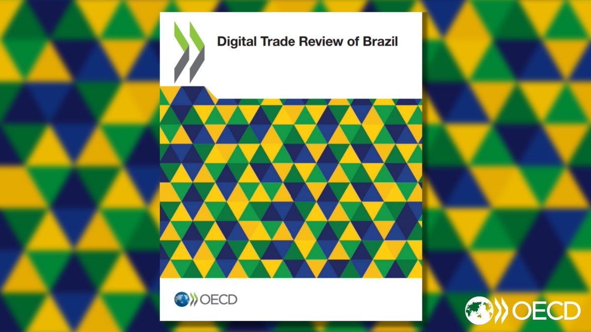 OECD's tweet photo. Just released❕📒
Digital Trade Review of #Brazil🇧🇷

Learn more about the country's participation in digital trade, how it can face the challenges raised by the digital transformation &amp; how the benefits from #DigitalTrade can be shared more inclusively ⤵️
https://t.co/bghZeIfa0L https://t.co/6QZtxyiYtc