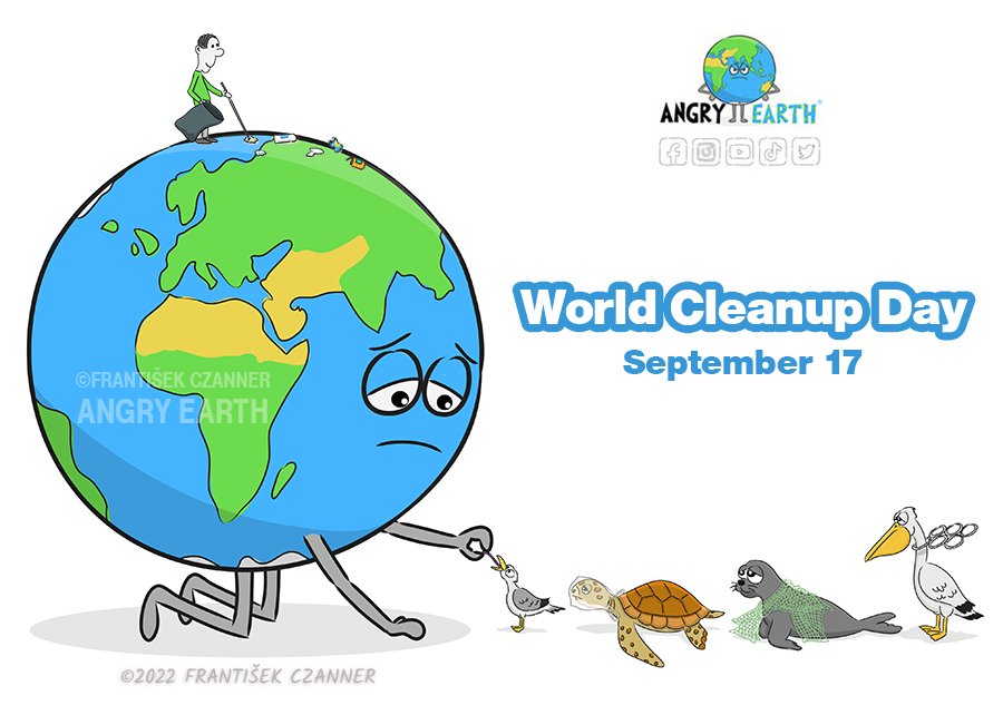September 17 will be WORLD CLEANUP DAY.
If you, too, want to get involved in this global effort to make our home a cleaner place, please contact a representative in your country: worldcleanupday.org

Every day should be #WorldCleanupDay for every individual...💚