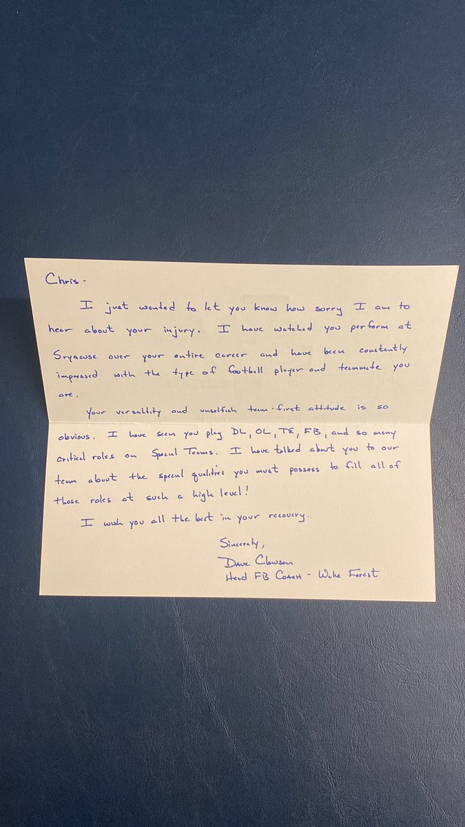 No better way to wake up than to insightful words. Appreciate you <a href="/CoachClawson/">Dave Clawson</a> different schools, different teams, at the end of the day it’s bigger than football. Much respect coach 🤝🏾