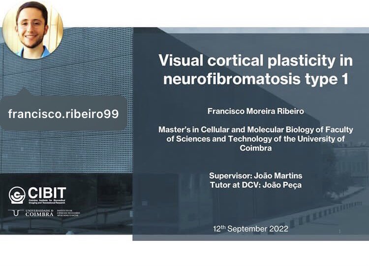 joanatgoncalves's tweet photo. Yesterday our master students @helenamar98 and @Fran99Ri presented her thesis results in @fa_labuc @iCBR_FMUC.

They are looking forward to their master’s defense day!! 😉🧠

@CIBIT_UC @JooMart01314067 @mcastelobranco1 https://t.co/wX9LvFROAC
