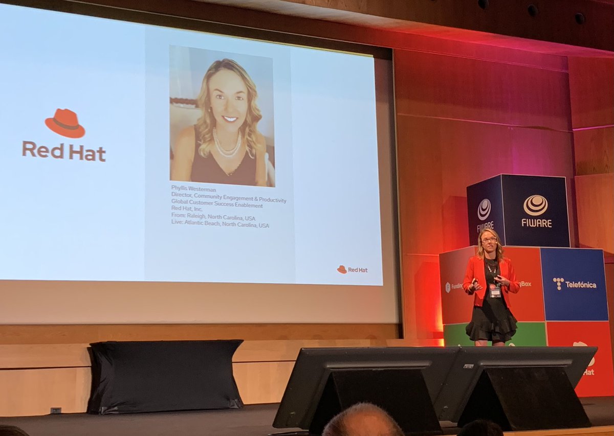 Harald Sundmaeker (@hsundmaeker) on Twitter photo Great to hear about <a href="/RedHat/">Red Hat</a> #OpenInnovationLab experience of <a href="/HOPUbiquitous/">HOPU - Smart Cities (A Libelium Company)</a> & <a href="/FIWARE/">FIWARE</a> colleagues presented by <a href="/Phyllis_RedHat/">Phyllis Westerman</a> at the #FIWAREsummit22
Towards Eco-Smart Cities Great to hear about <a href="/RedHat/">Red Hat</a> #OpenInnovationLab experience of <a href="/HOPUbiquitous/">HOPU - Smart Cities (A Libelium Company)</a> & <a href="/FIWARE/">FIWARE</a> colleagues presented by <a href="/Phyllis_RedHat/">Phyllis Westerman</a> at the #FIWAREsummit22
Towards Eco-Smart Cities