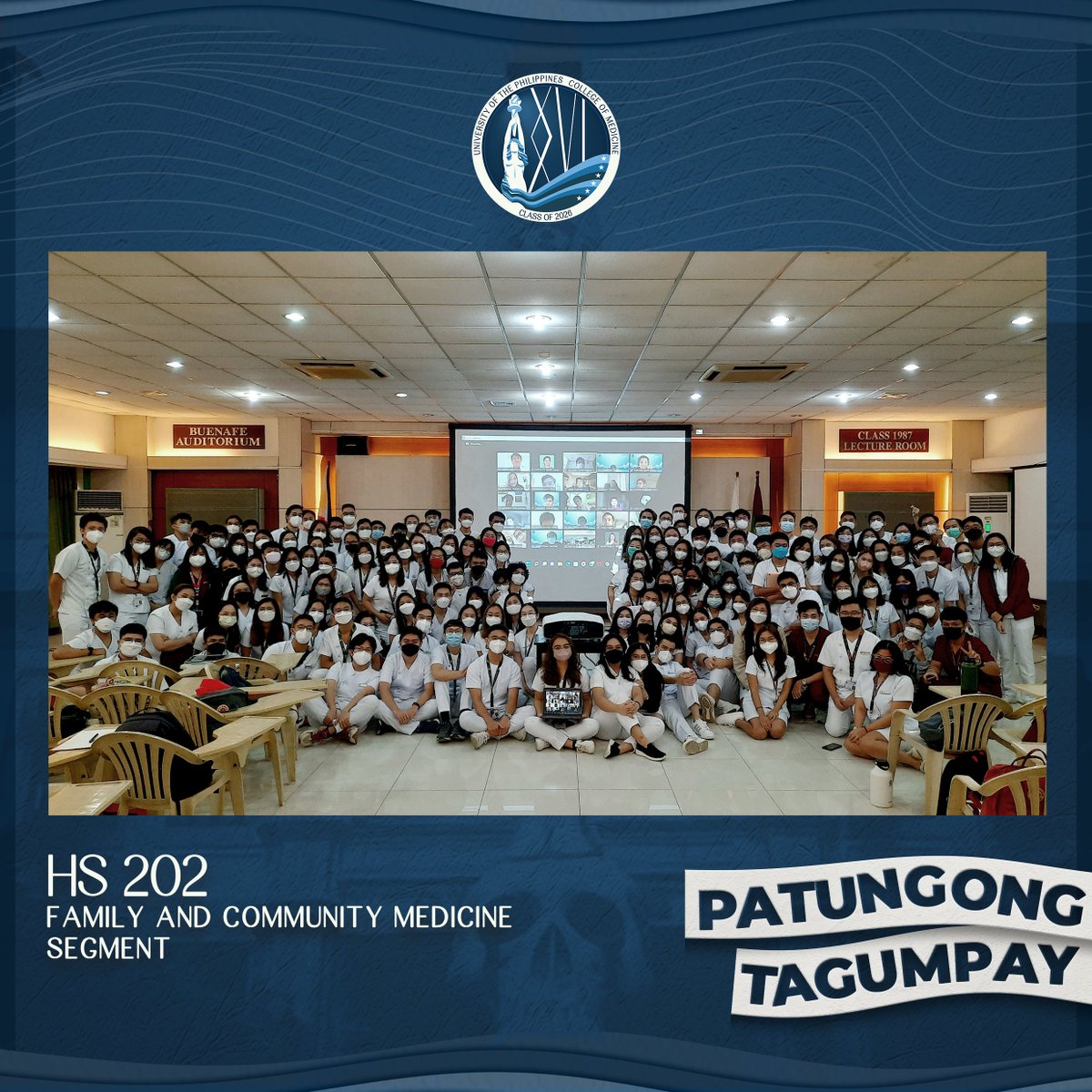 👀Caught in LU4k 📸 

Dis-ease it! Today, 2026 finally meets F2F for the first lectures of HS202!! Let’s gear up as we go through the FCH and Psych 🫂 🧠modules this week!

#UPCM2026
#XXVIPatungongTagumpay