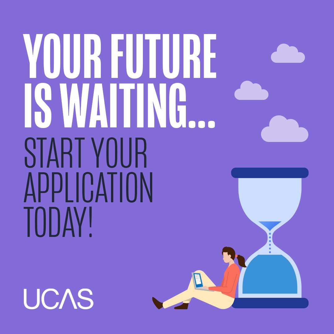 Start your application on the UCAS Hub🔗 

✔️ Personal details
✔️ Choices
✔️ Education
✔️ Employment
✔️ Personal statement
✔️ References
👍 Ready to pay and send!