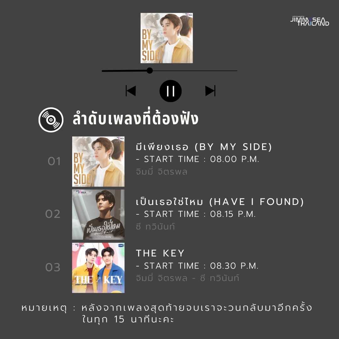 Jimmyseathai's tweet photo. มาชวนปั่นวิว Ost. ViceVersa กันครับ เรามาปั่นกันทุกวันเลยน้า 👀📺
🥑https://t.co/yFu40LpFob
🌊https://t.co/KPnaVxD2aw
🗝️https://t.co/ESBecwMGhR
ดูรายละเอียดตามภาพเลย 🐻
Start from 08.00 PM. ✌️✨
@jimmyyjp_ @Sea_tawinan
#jimmyyjp #sea_tawinan
#JimmySea #จิมมี่ซี #ViceVersa https://t.co/VmCA58YuoM
