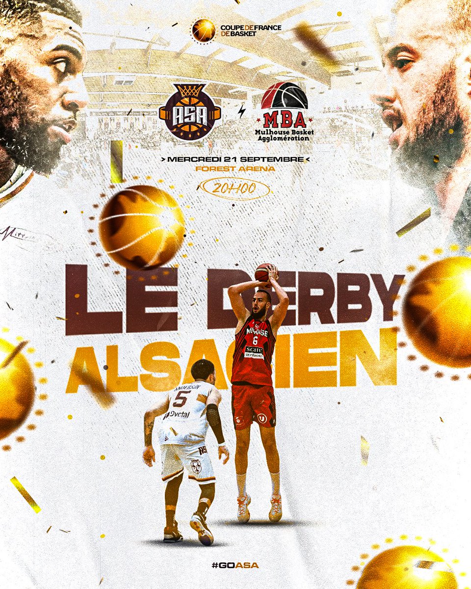 𝗖𝗼𝘂𝗽𝗲 𝗱𝗲 𝗙𝗿𝗮𝗻𝗰𝗲 ⚔️ @mbaprobasket  

𝐉-𝟏 𝐬𝐞𝐦𝐚𝐢𝐧𝐞 avant le 1er match officiel de la saison 🤩

Prenez vite vos places 🎟️ : asa-basket.fr/pages/billette…

#ASAFamily #GoASA #ProB #ASAMBA #CDFBasket