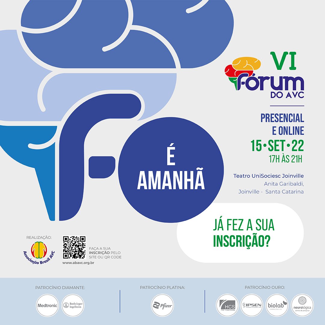 ABAVC_Oficial's tweet photo. 👉É amanhã! 
Últimas vagas! Faça sua inscrição: https://t.co/9zDiYWyyyt

#abavc #avc #forumdoavc #VIforumdoavc #campanhadoavc2022 #estudos #compartilharexperiencias #neurologista https://t.co/rN9xL5OF8M