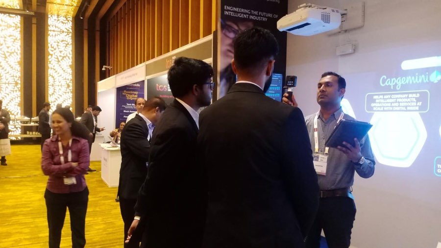 CapgeminiEngIN's tweet photo. Here is a glimpse of our experience zone at Taj Yeshwantpur, Bengaluru, @nasscom Design and Engineering Summit 2022.
Come check out our immersive showcases and interact with us about the future of the Intelligent Industry.
#CapgeminiAcesInnovation #nasscomES https://t.co/mTbYqX4pZv