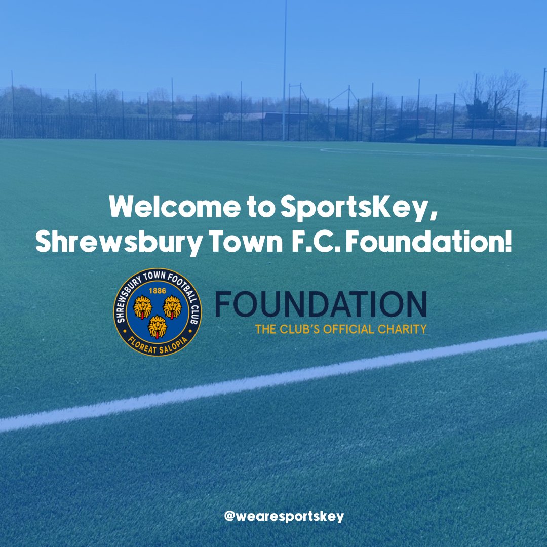 wearesportskey's tweet photo. Welcome to SportsKey, @FoundationSTFC! We’re delighted to have Shrewsbury Town F.C.’s official charity as part of the SportsKey community.
Learn more about the foundation here: https://t.co/kuBRiGysdl.
#shrewsburytown #footballsoftware #clubsoftware #clubmanagement https://t.co/5xycZHSBaa