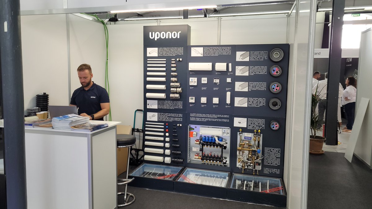Uponor_ES's tweet image. Volvemos con energía renovada para estar muy cerca de todos los profesionales del sector. 📢Esta semana estamos en Mallorca, apoyando a @BongrupB en su feria 💪