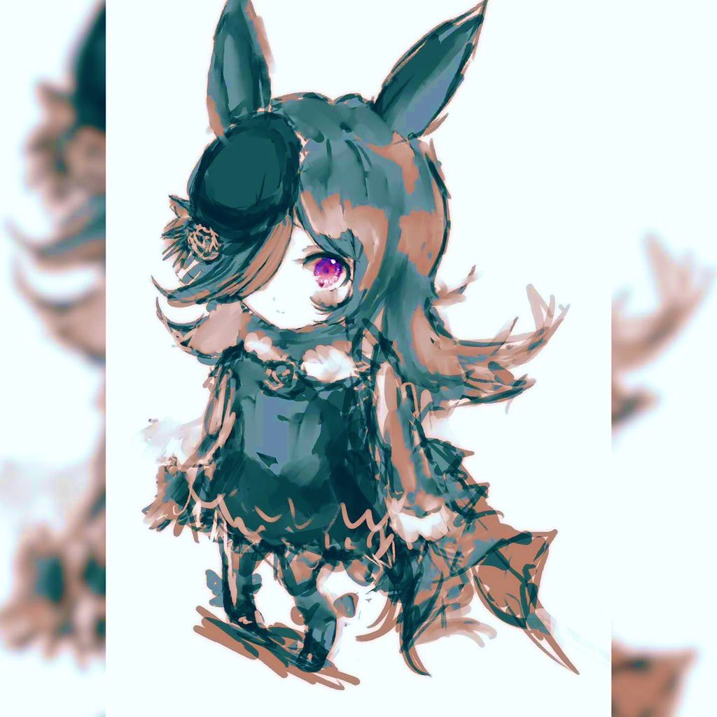 ライスシャワー(ウマ娘) 「」|れふぃのイラスト