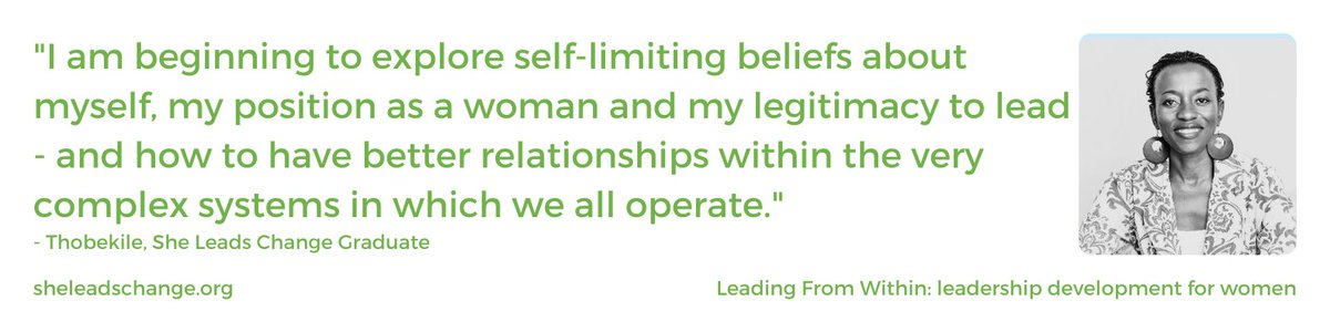 🌱 What self-limiting beliefs are holding you back saying yes to your dreams?

Our next cohort launches soon - apply TODAY to secure your place on our transformative leadership development programme.

sheleadschange.org/what-we-do/ind…